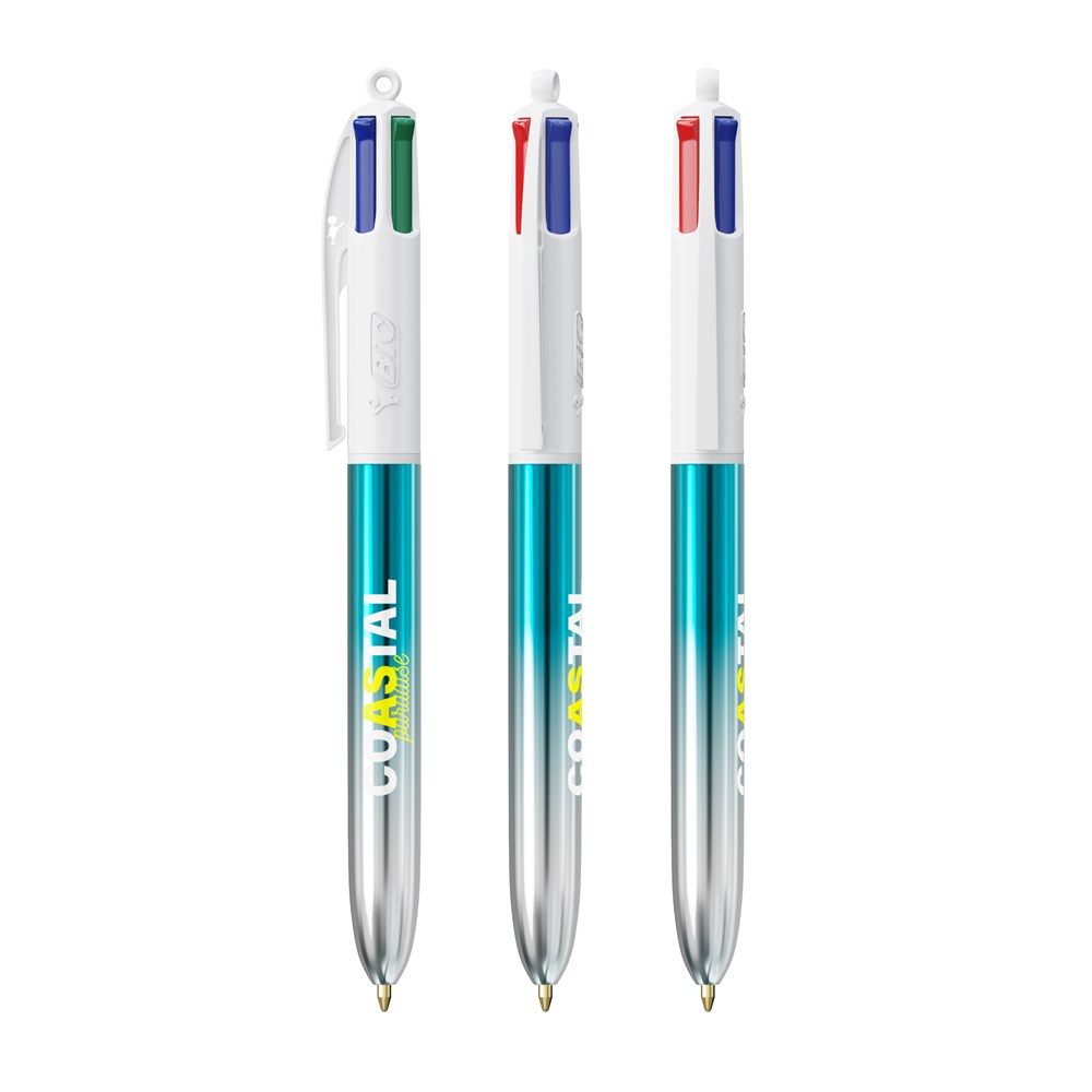 BIC® 4 Colours® Bicolor Türkis/Silber