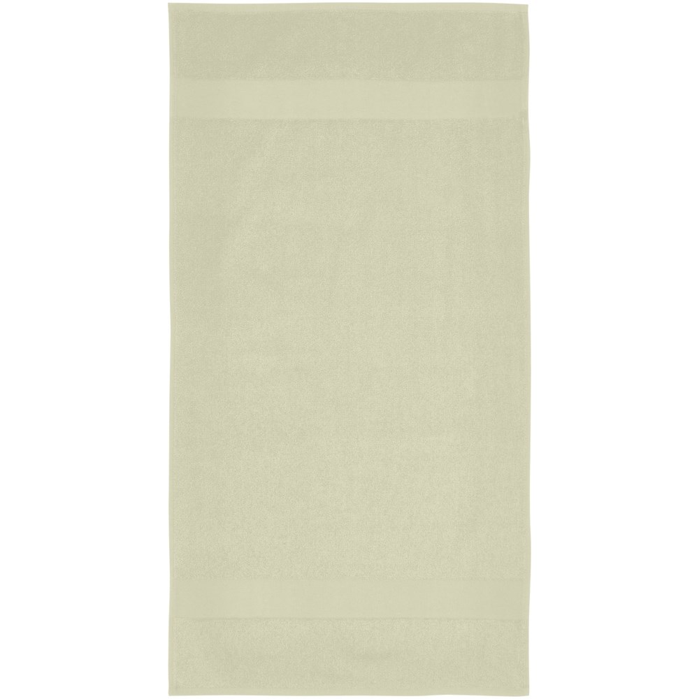 Serviette Charlotte de 50 x 100 cm en coton de 450 g/m² gris clair