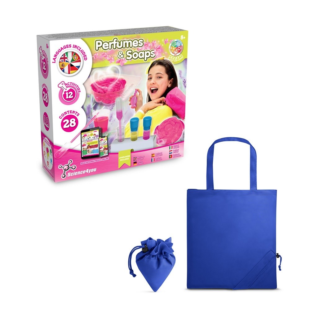 Perfume & Soap Factory Kit V Jeu éducatif livré avec un sac cadeau pliable en 190T Bleu royal