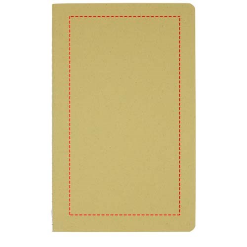 Carnet Fabia à couverture en papier Crush Olive