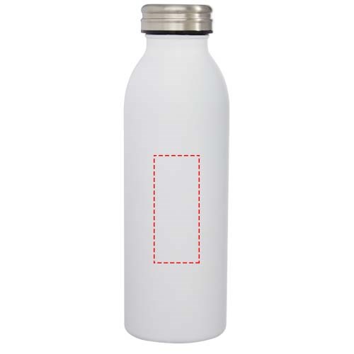 Bouteille isotherme Riti de 500 ml avec isolation sous vide et couche de cuivre blanc