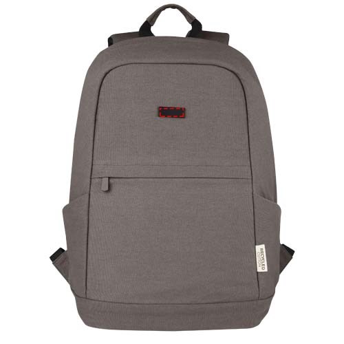 Joey 15,6 Zoll Anti-Diebstahl Laptop Rucksack 18 L aus GRS-recyceltem Canvas grau