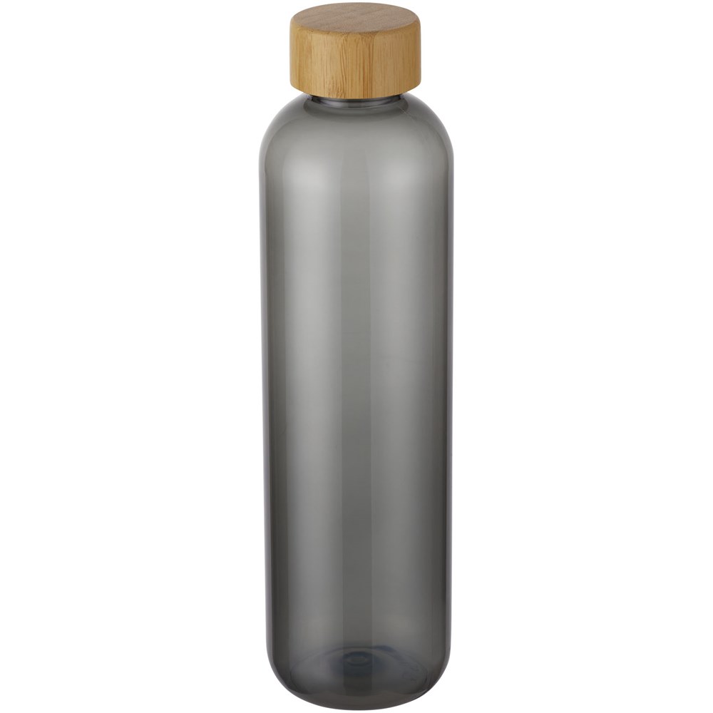 Bouteille d'eau Ziggs de 1 000 ml en plastique recyclé Charbon