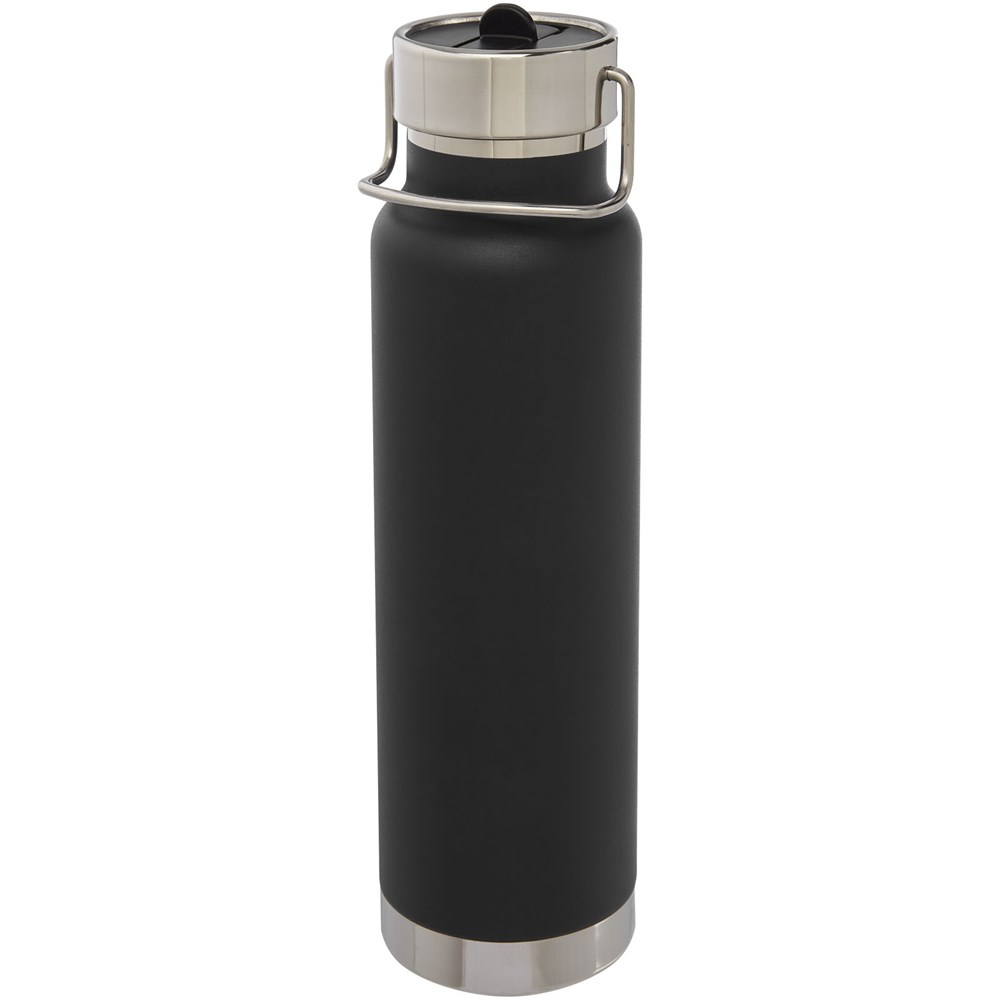 Bouteille isotherme de sport Thor de 750 ml avec isolation par le vide et couche de cuivre noir