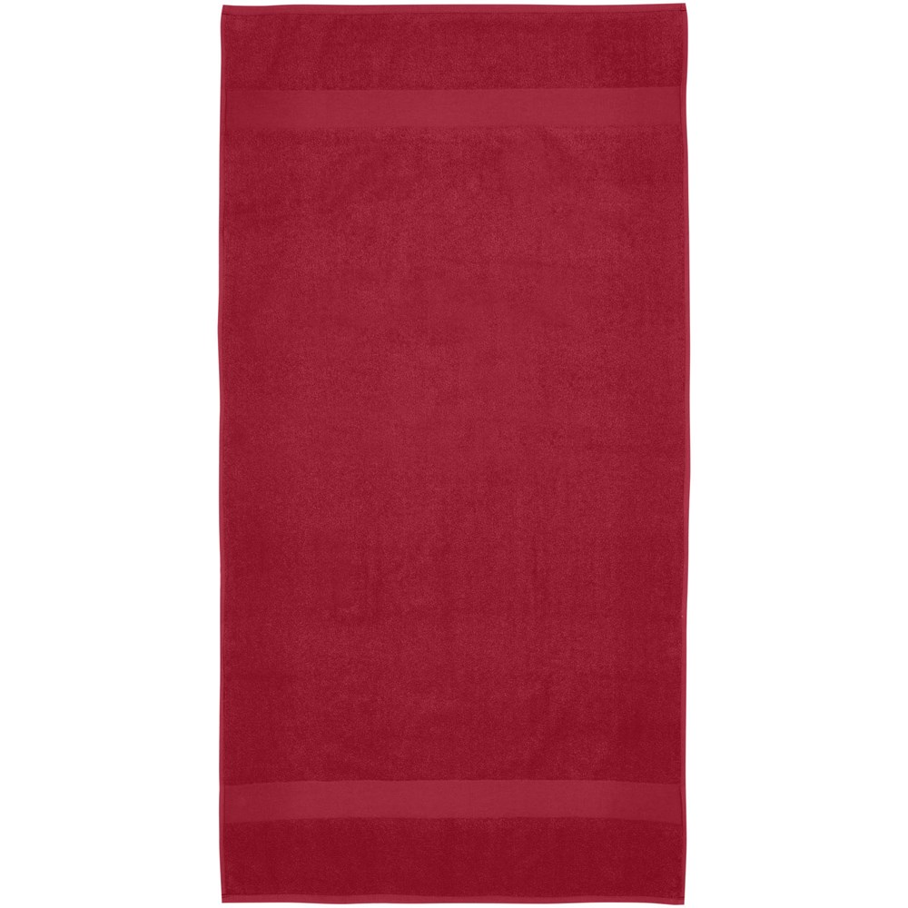 Serviette Amelia de 70 x 140 cm en coton de 450 g/m² rouge