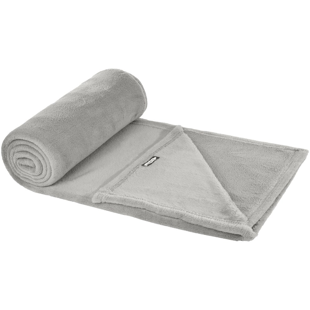 Couverture Lily en polaire molletonnée RPET certifiée GRS gris