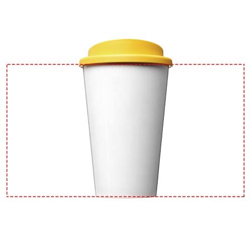 Gobelet avec isolation Brite-Americano® Eco de 350 ml jaune