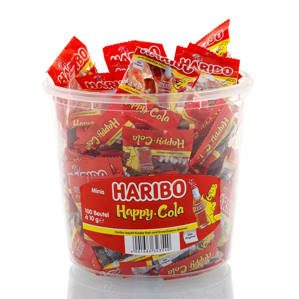 Set à 100 Stück Haribo Happy Cola