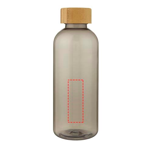 Ziggs 650 ml Sportflasche aus recyceltem Kunststoff charcoal transparent