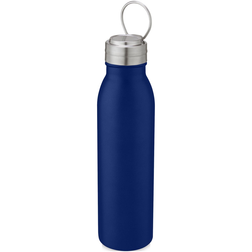 Harper 700 ml Sportflasche aus Edelstahl mit Metallschlaufe mittelblau