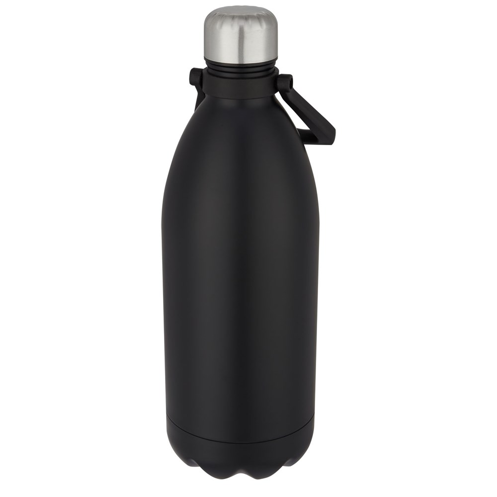 Bouteille isotherme Cove 1,6 l en acier inoxydable noir