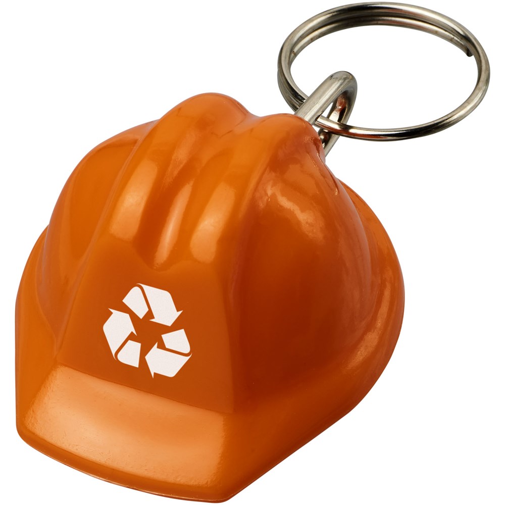 Kolt Schutzhelm Schlüsselanhänger aus recyceltem Material orange