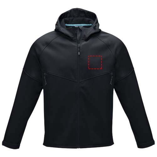 Veste softshell recyclée homme Coltan Noir