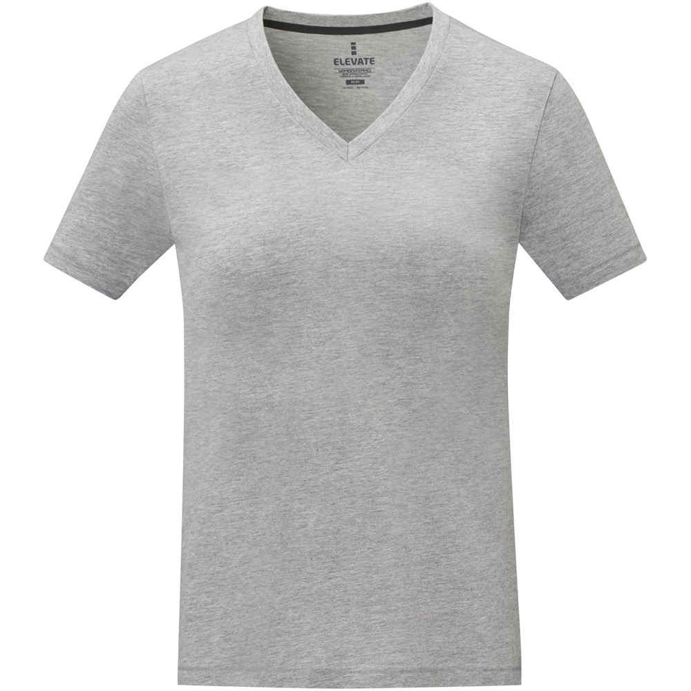 T-shirt Somoto manches courtes col V femme Gris