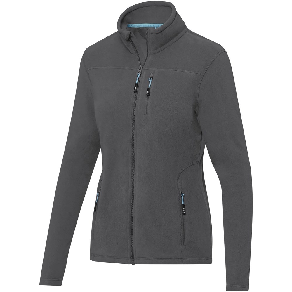 Veste Amber pour femme en polaire entièrement zippée recyclée GRS Gris storm