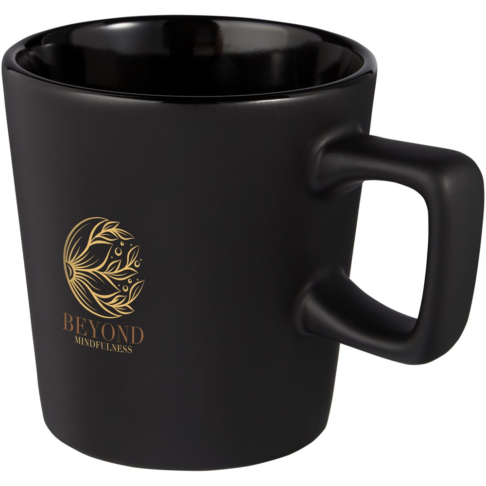 Mug Ross de 280 ml en céramique Noir mat