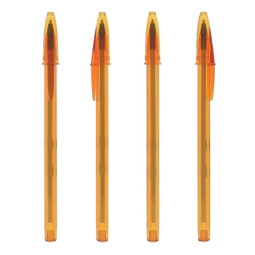 BIC® Style Kugelschreiber Transparent Orange/ Transparent Orange/ Blaue Tinte