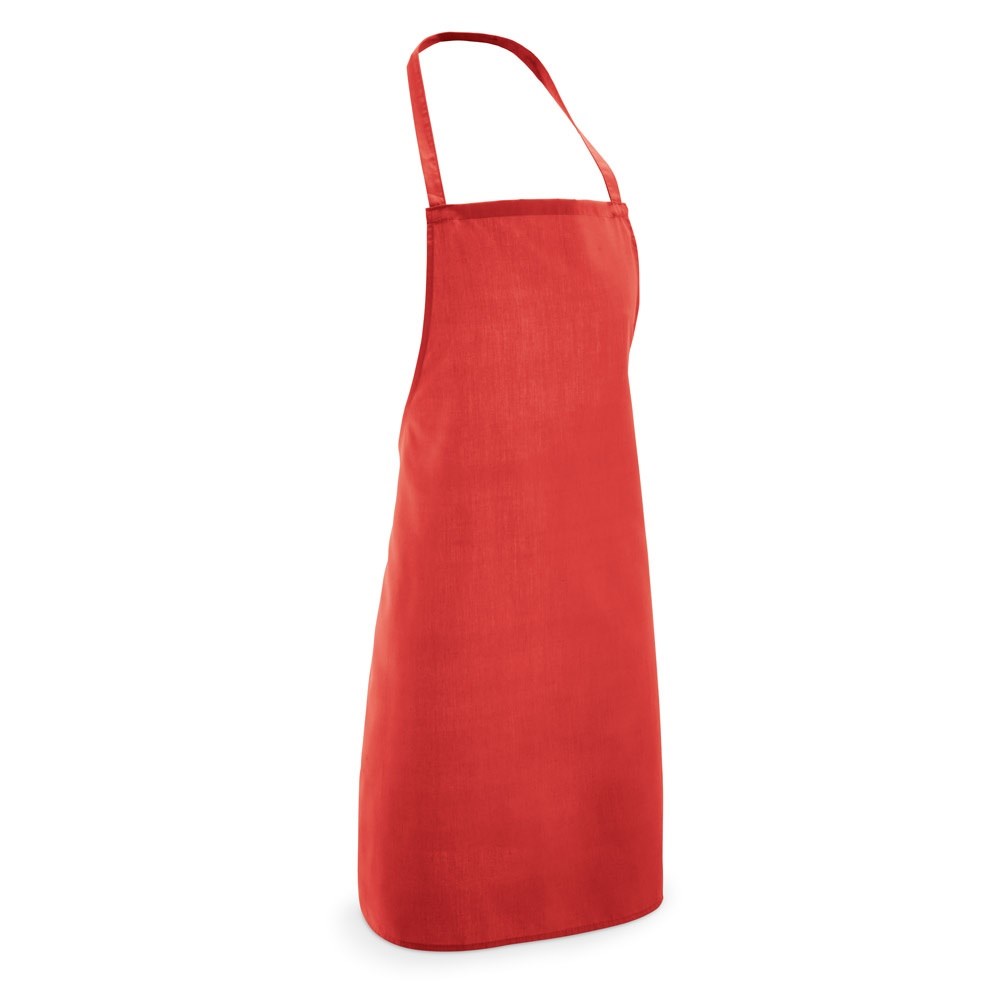 CURRY Tablier en coton et polyester (180 g/m²) rouge