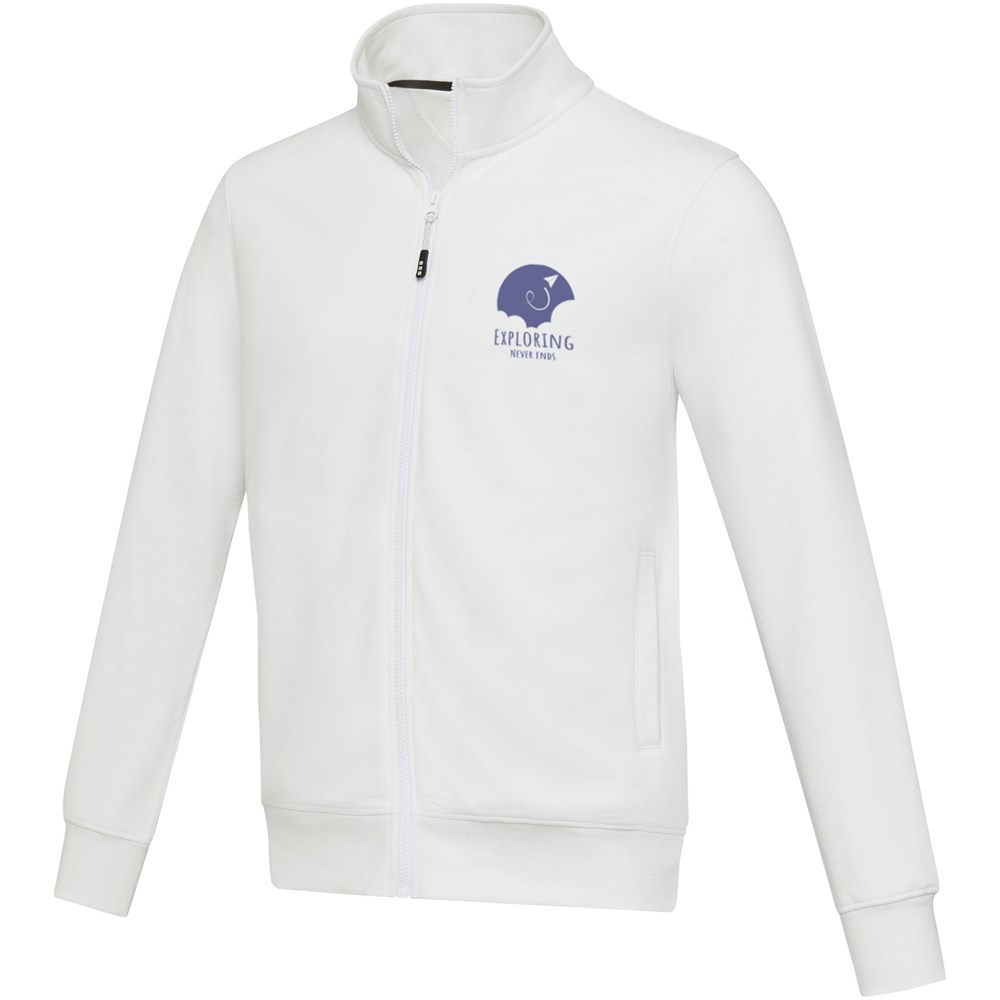 Pull Galena unisexe recyclé à fermeture éclair intégrale Aware™ Blanc