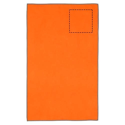 Serviette Pieter certifiée GRS ultra-légère et à séchage rapide 30 x 50 cm Orange