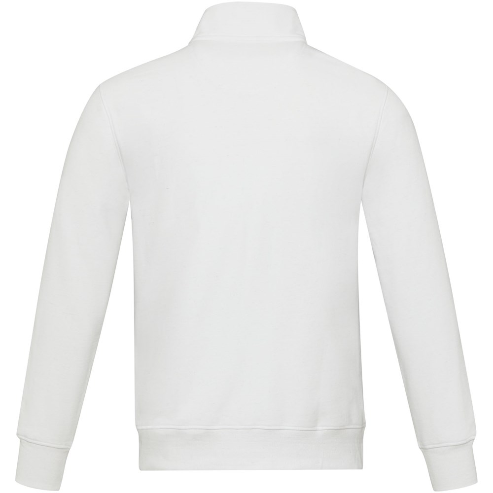 Pull Galena unisexe recyclé à fermeture éclair intégrale Aware™ Blanc