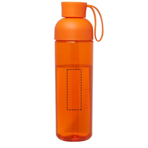 Bouteille d’eau Illuminate de 600 ml en rPET orange