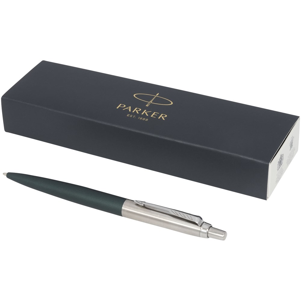 Stylo bille mat Jotter XL Parker avec finitions chrome (encre bleue) vert