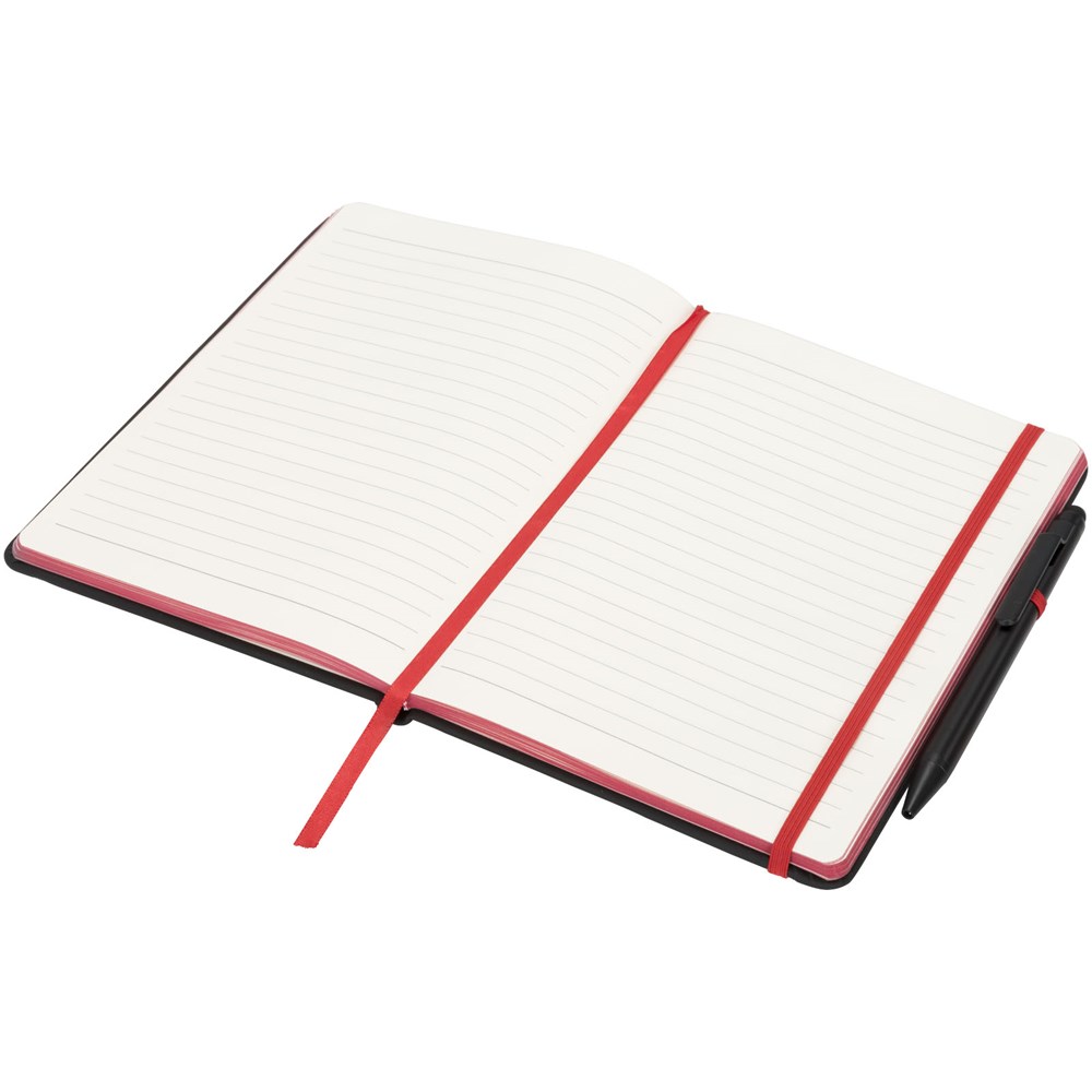 Carnet de notes M Noir Edge Noir, Rouge