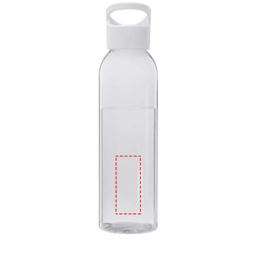 Bouteille d'eau Sky de 650 ml en plastique recyclé blanc