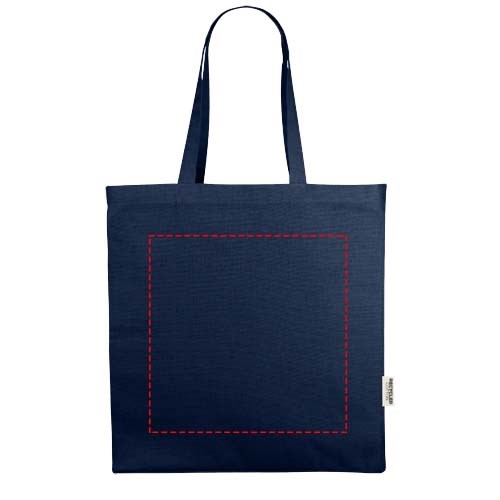 Odessa 220 g/m² recycelte Baumwoll Tragetasche 13L navy