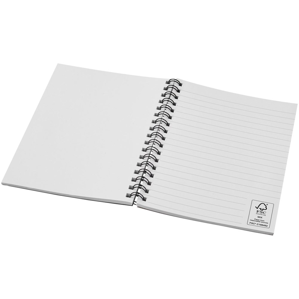 Carnet de notes à spirales Desk-Mate ® A6 coloré bleu foncé