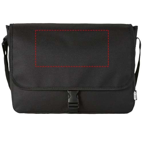 Retrend RPET Schultertasche 6L Schwarz