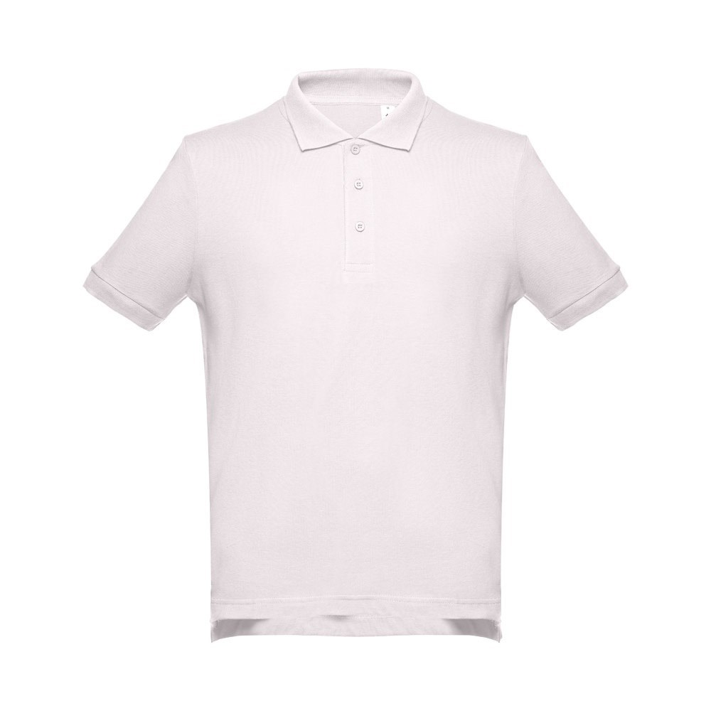 THC ADAM Kurzarm-Poloshirt aus Baumwolle für Herren Pastellrosa