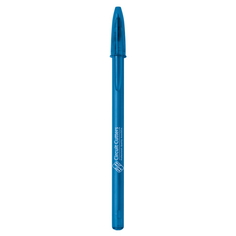 BIC® Style Kugelschreiber Transparent Dunkelblau/ Transparent Dunkelblau/ Blaue Tinte