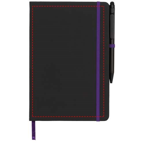 Carnet de notes M Noir Edge Noir, Violet