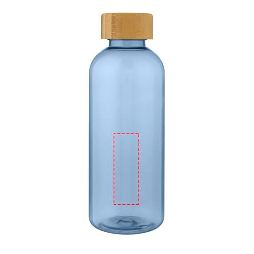 Ziggs 650 ml Sportflasche aus recyceltem Kunststoff transparent blau