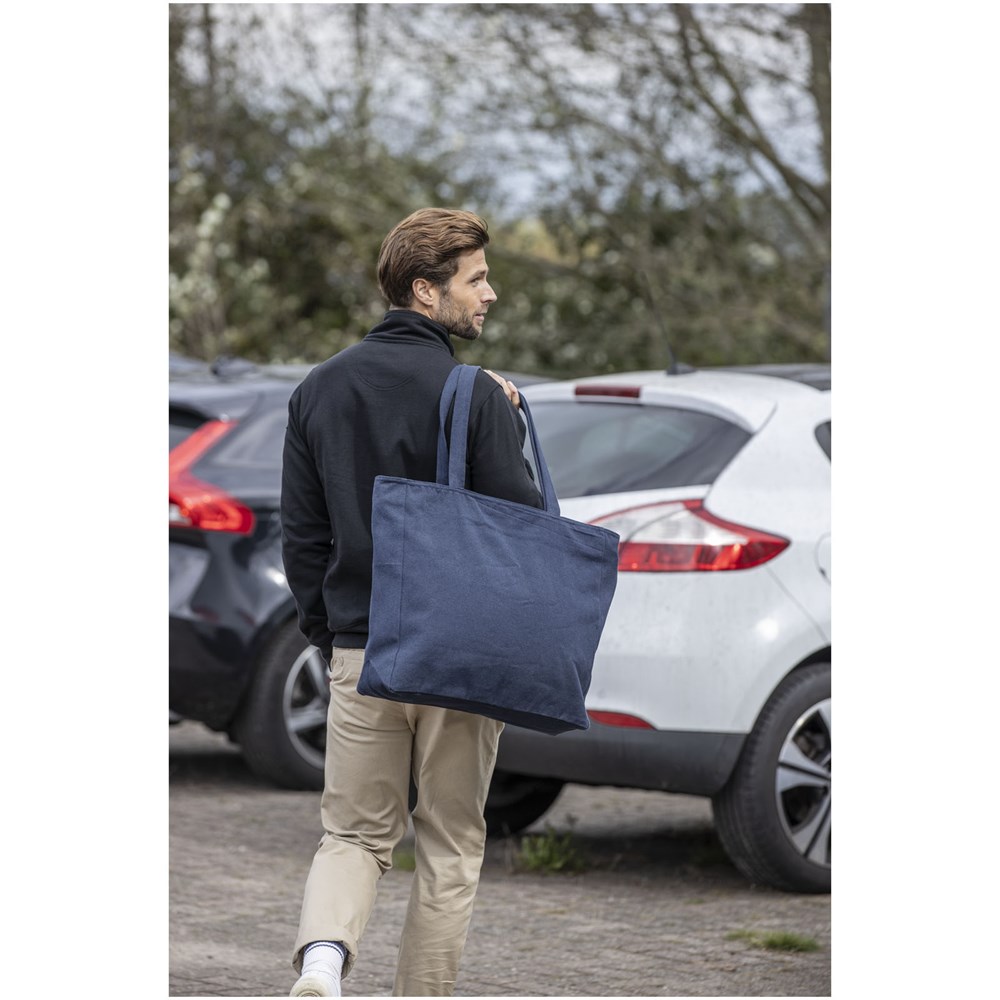 Weekender 500 g/m² Aware™ recycelte Tragetasche navy