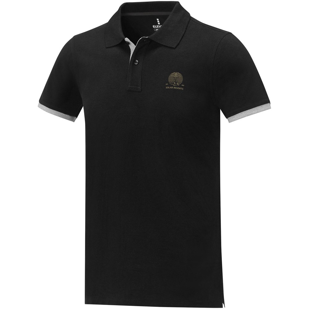 Polo Morgan manches courtes deux tons homme Noir