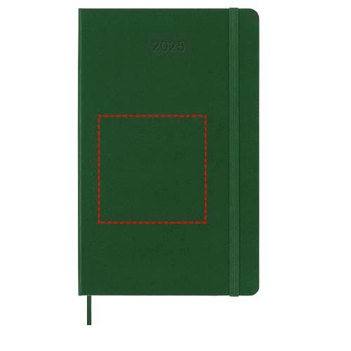 Moleskine Hardcover 12 Monate Wochenkalender L myrtengrün