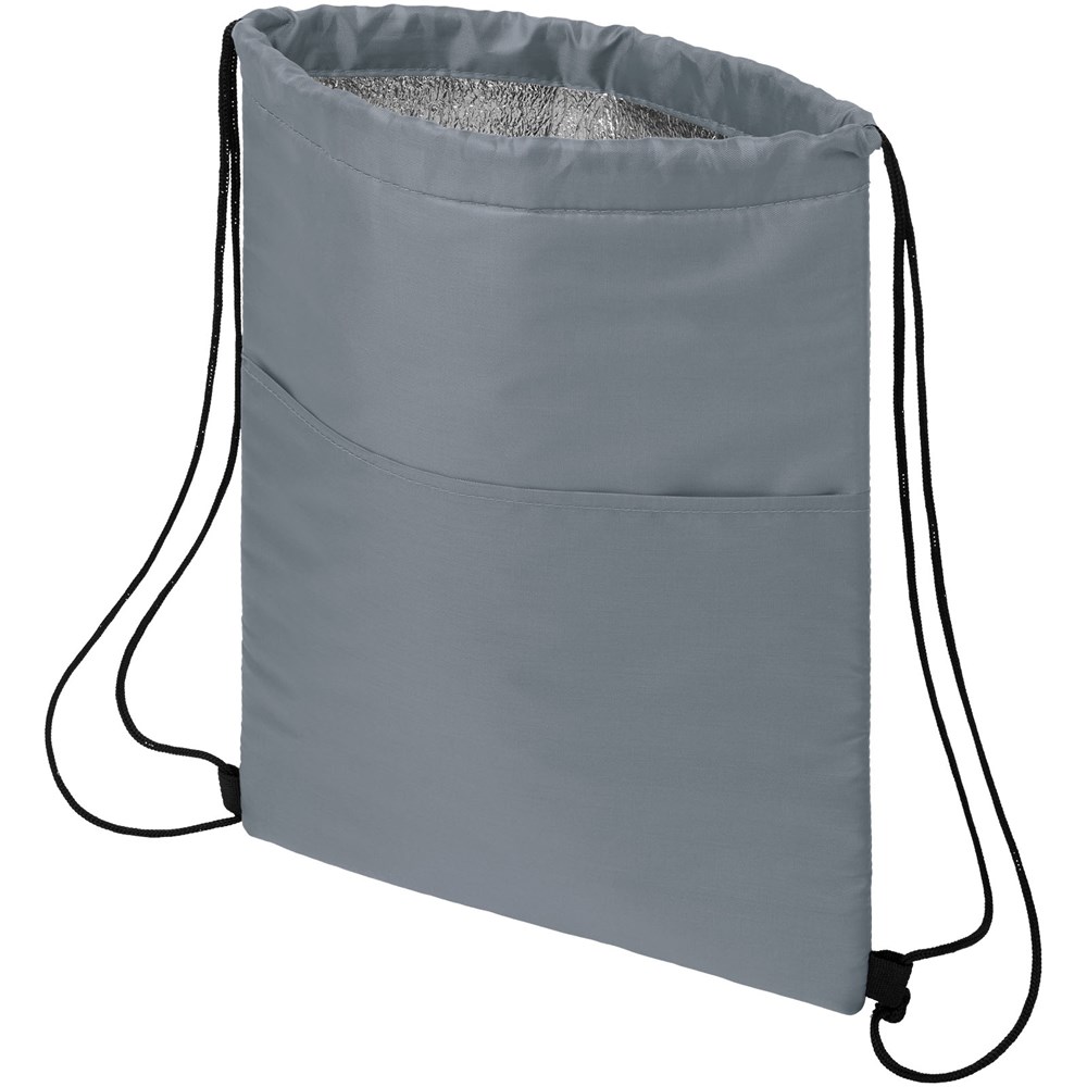 Sac isotherme Oriole avec cordon et capacité de 12 canettes 5L gris