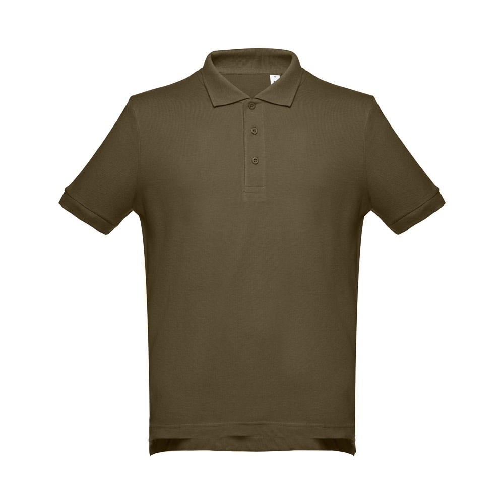 THC ADAM Kurzarm-Poloshirt aus Baumwolle für Herren khaki