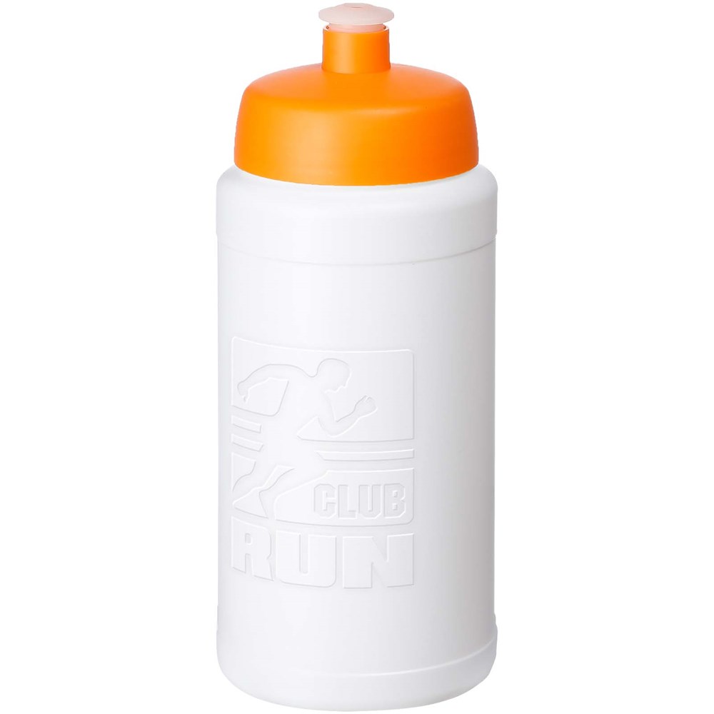 Bouteille de sport Baseline Rise de 500 ml Blanc, Orange