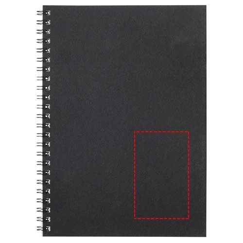 Carnet de notes spirales Desk-Mate® A5 coloré noir