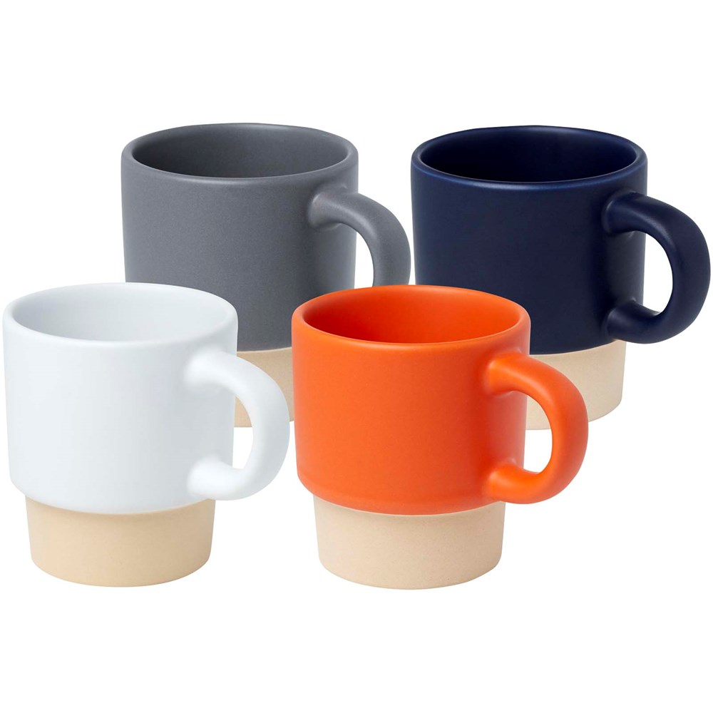 Tasse à espresso empilable Olympia de 130 ml avec fond en argile Marine