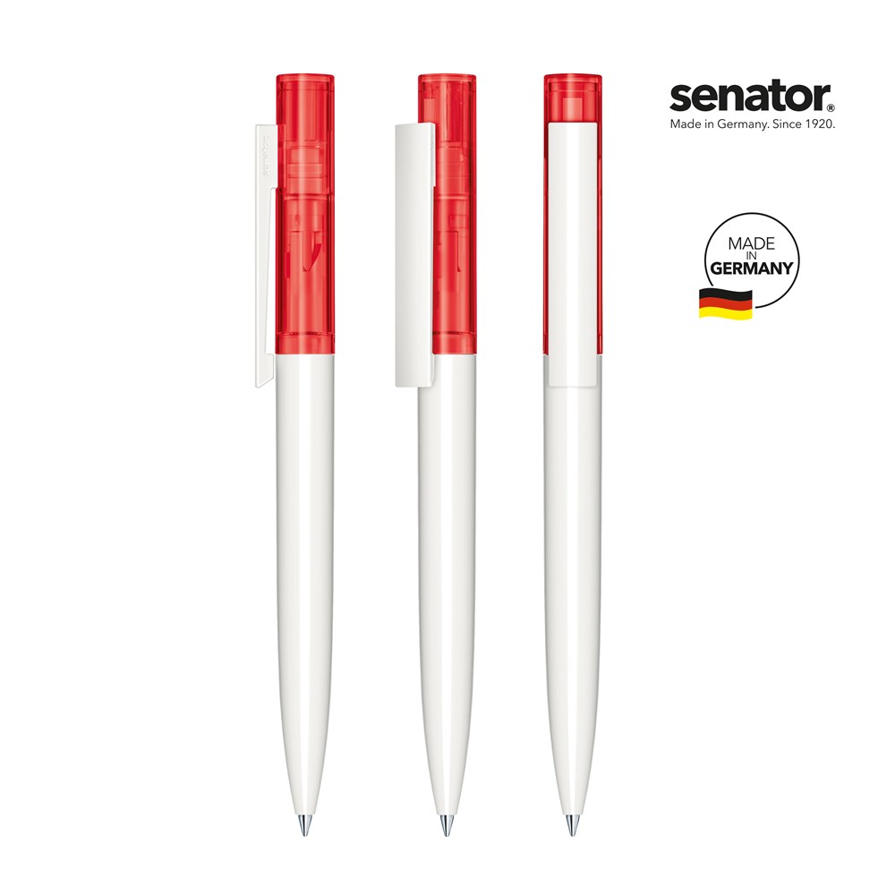 senator® Headliner  Clear  Drehkugelschreiber rot 186