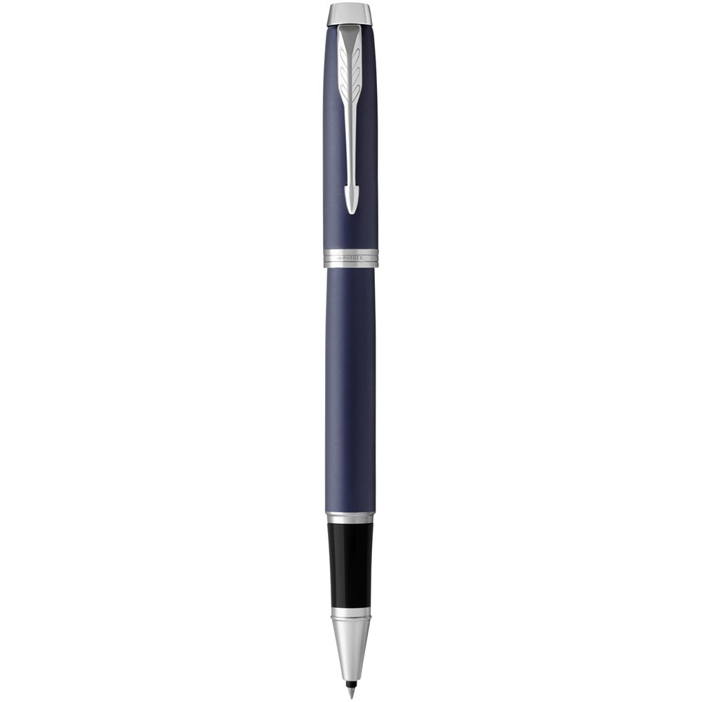 Stylo roller IM Parker (encre noire) Bleu, Argent