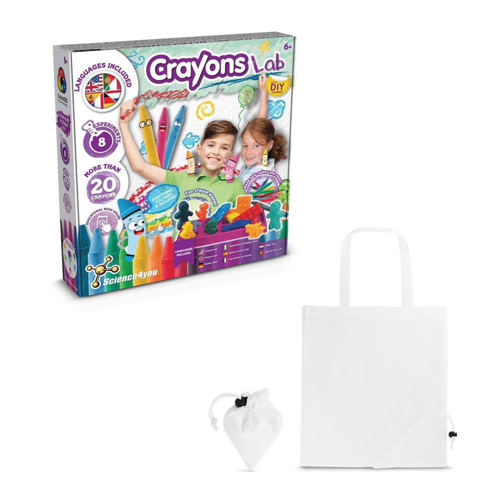 Crayon Factory Kit II Lernspiel lieferung inklusive einer faltbaren geschenktasche aus 190T weiss