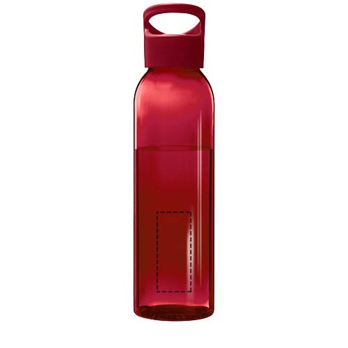 Bouteille d'eau Sky de 650 ml en plastique recyclé rouge