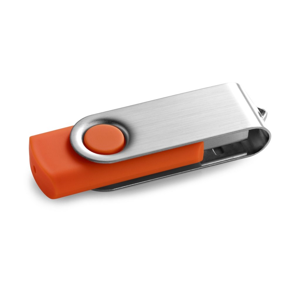 CLAUDIUS 8GB USB-Stick 8 GB mit Metallclip orange