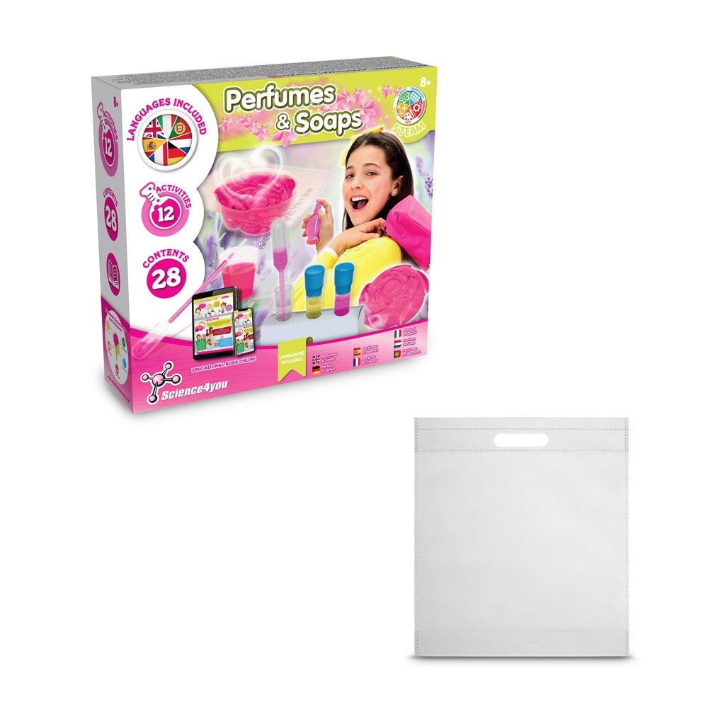 Perfume & Soap Factory Kit IV Jeu éducatif livré avec un sac cadeau en non-tissé (80 g/m²) Blanc